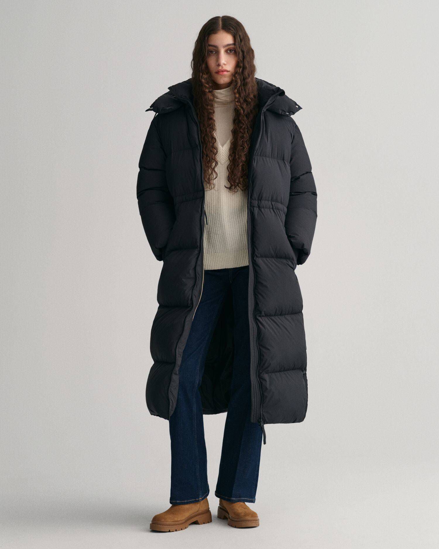 Gant| Damen Daunenmantel mit Kapuze FULL LENGTH DOWN COAT