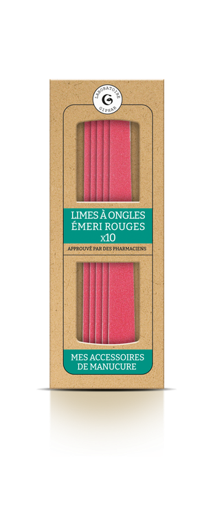 LIMES À ONGLES - ÉMERI ROUGES