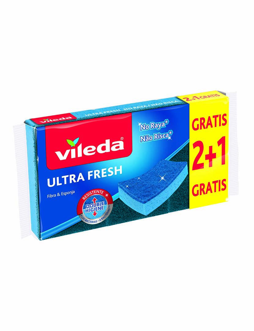 Ultra Fresh Non-Scratch Sponge Mop 2+1