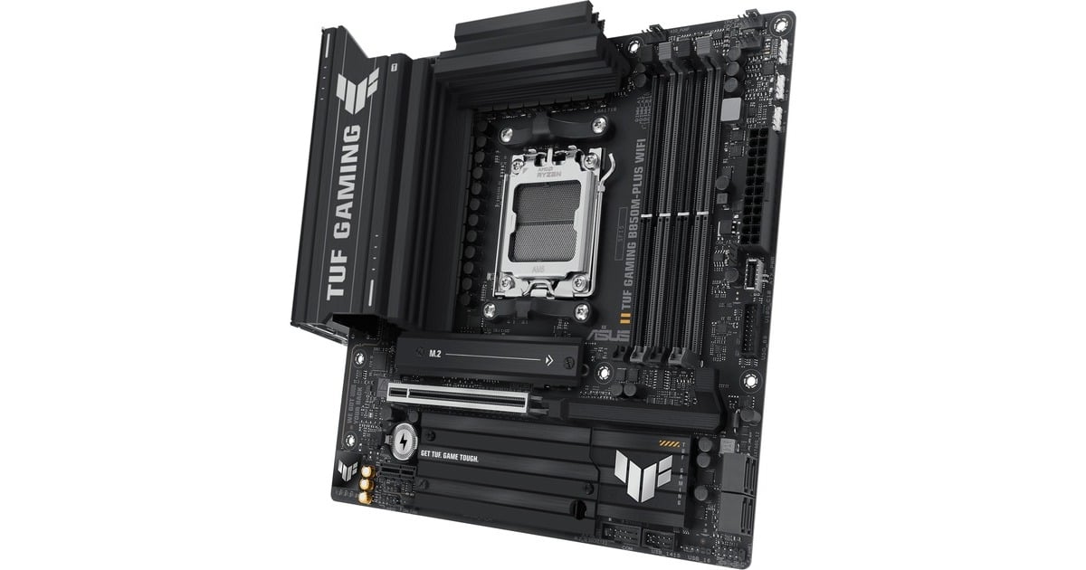ASUSTUF Gaming B850M-PLUS WIFI socket AM5 moederbord  (2.5 GbE-LAN, Wi-Fi 6E, BT, Sound, µATX)