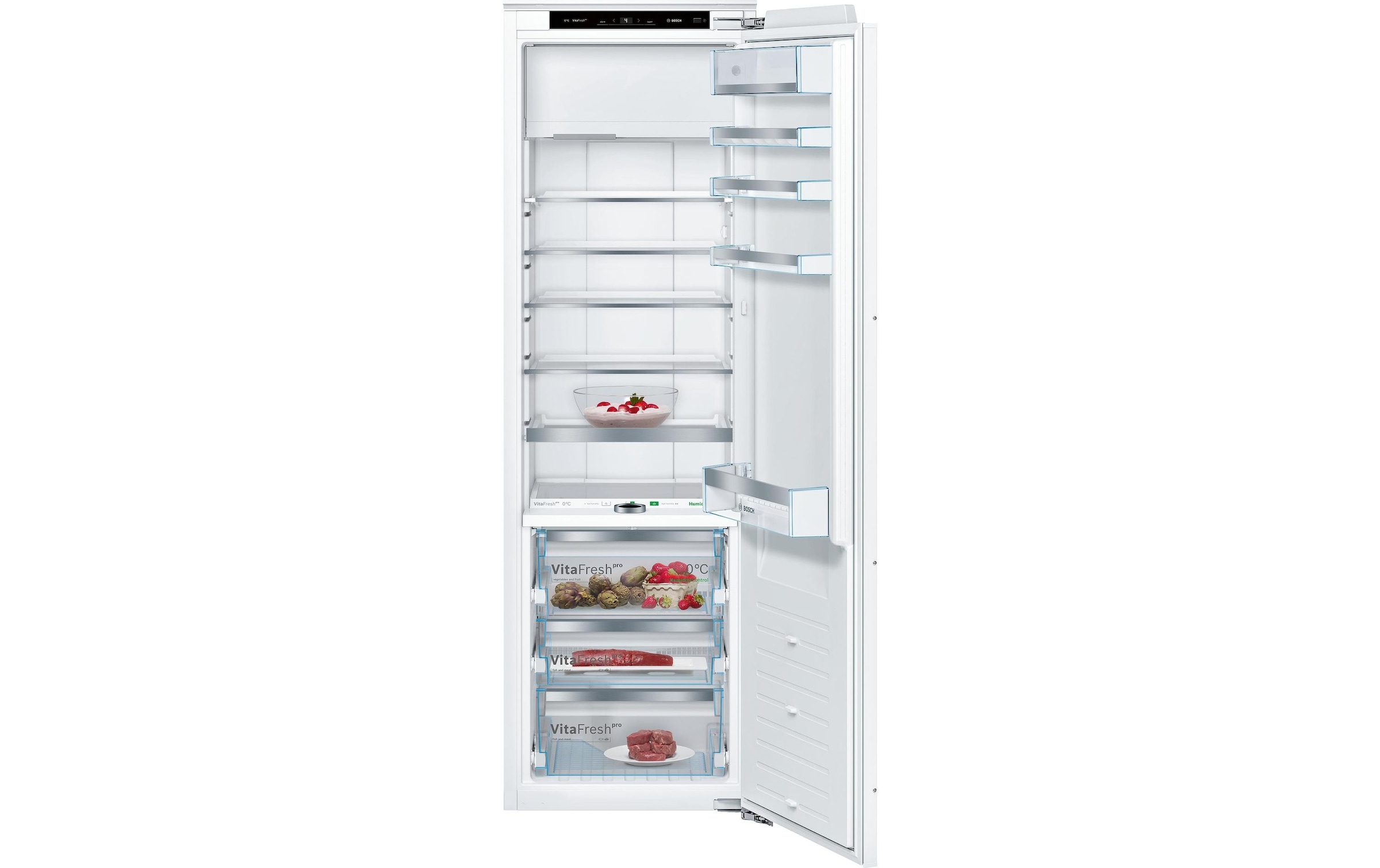 BOSCH Einbaukühlgefrierkombination »KIF82PFE0 Rechts/Wechselbar« 177,2 cm hoch 55,8 cm breit