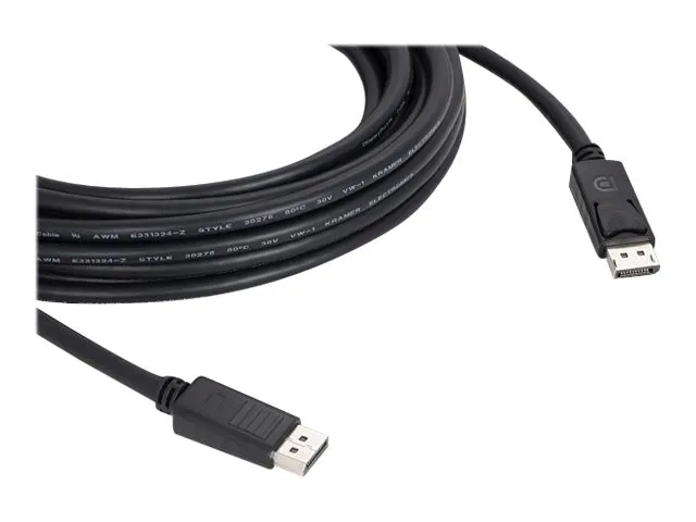Kramer C-DP-50 - DisplayPort kabel - DisplayPort (han) haspet til DisplayPort (han) haspet - DisplayPort 1.2 - 15.2 m - 4K support - sort