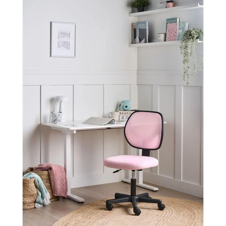 JOYFUL - Bureaustoel - Pastelroze - Mesh