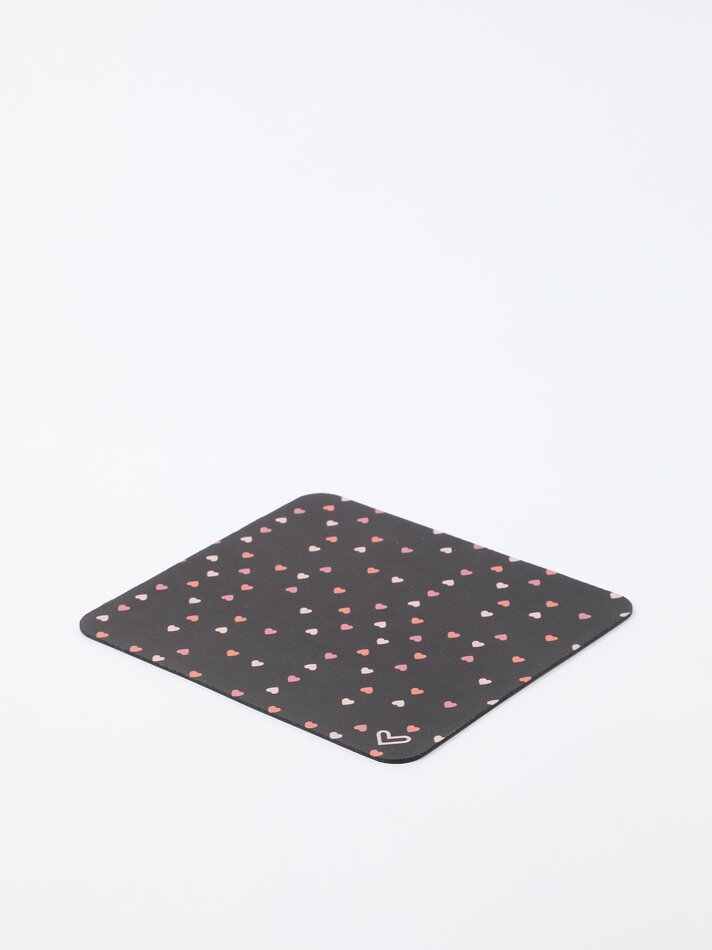 Conjunto de mouse e mousepad - Preto