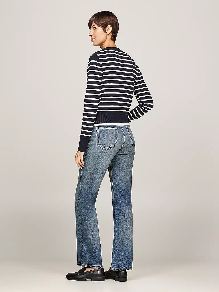 TOMMY HILFIGER Strickjacke dunkelblau