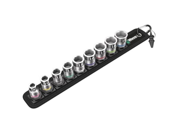 Wera Belt B 1, Støpselsett, 3/8