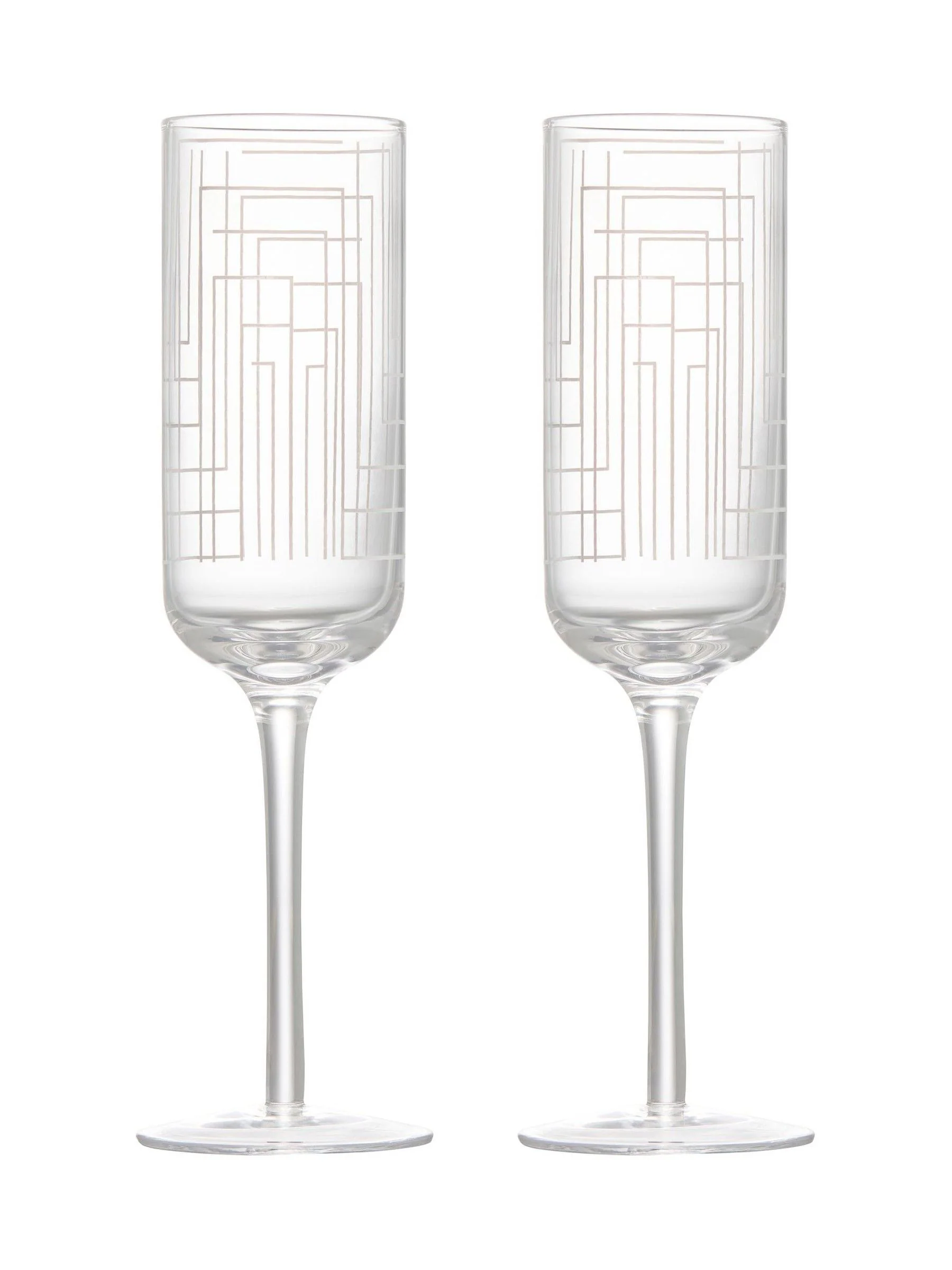 Anton Studio Designs set van 2 Maze champagneflûtes