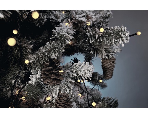 Konstsmide Globe LED lichtsnoer, 6,35 m + 5 m aansluitdraad, 80 LED's, warm wit licht
