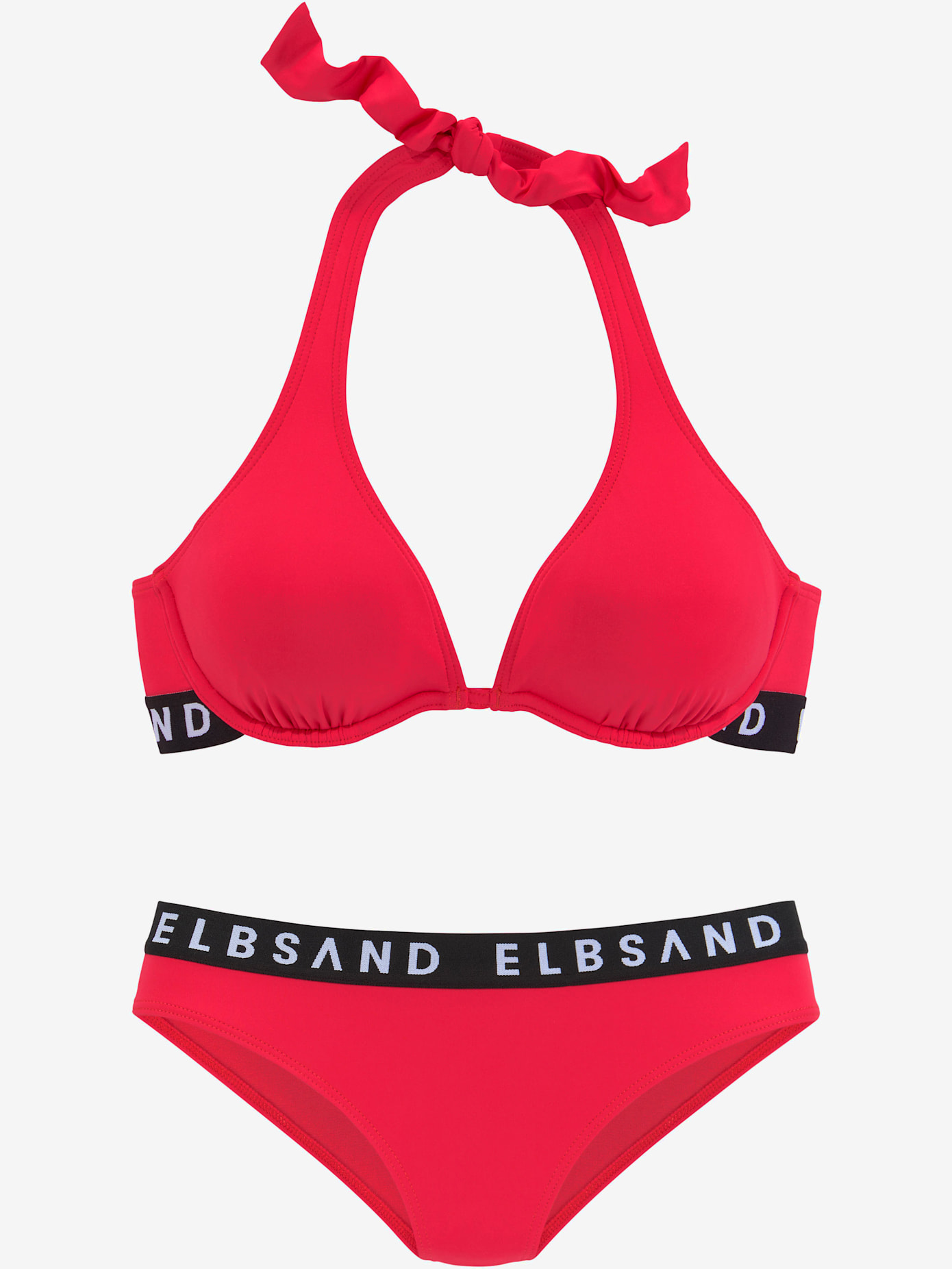 Maillot de bain à armatures ruban élastique avec marque inscrite