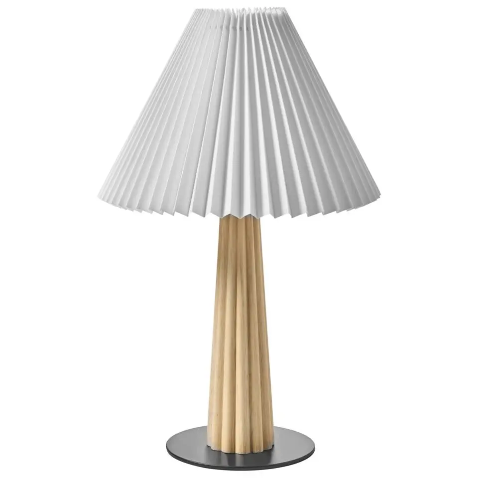 ALIGIDE - Tafellamp - Naturel - Rubberhout