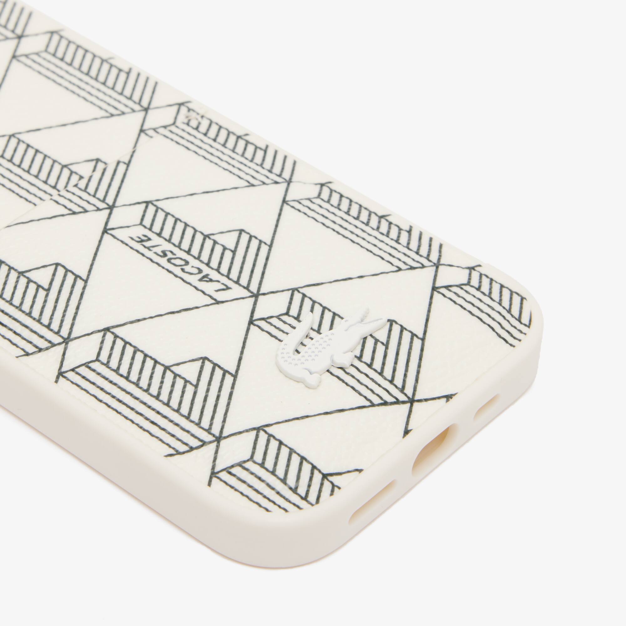 iPhone 14 Pro-Hülle The Blend mit Croc Aufdruck iPhone Cases - Weiss - Lacoste - Unisex