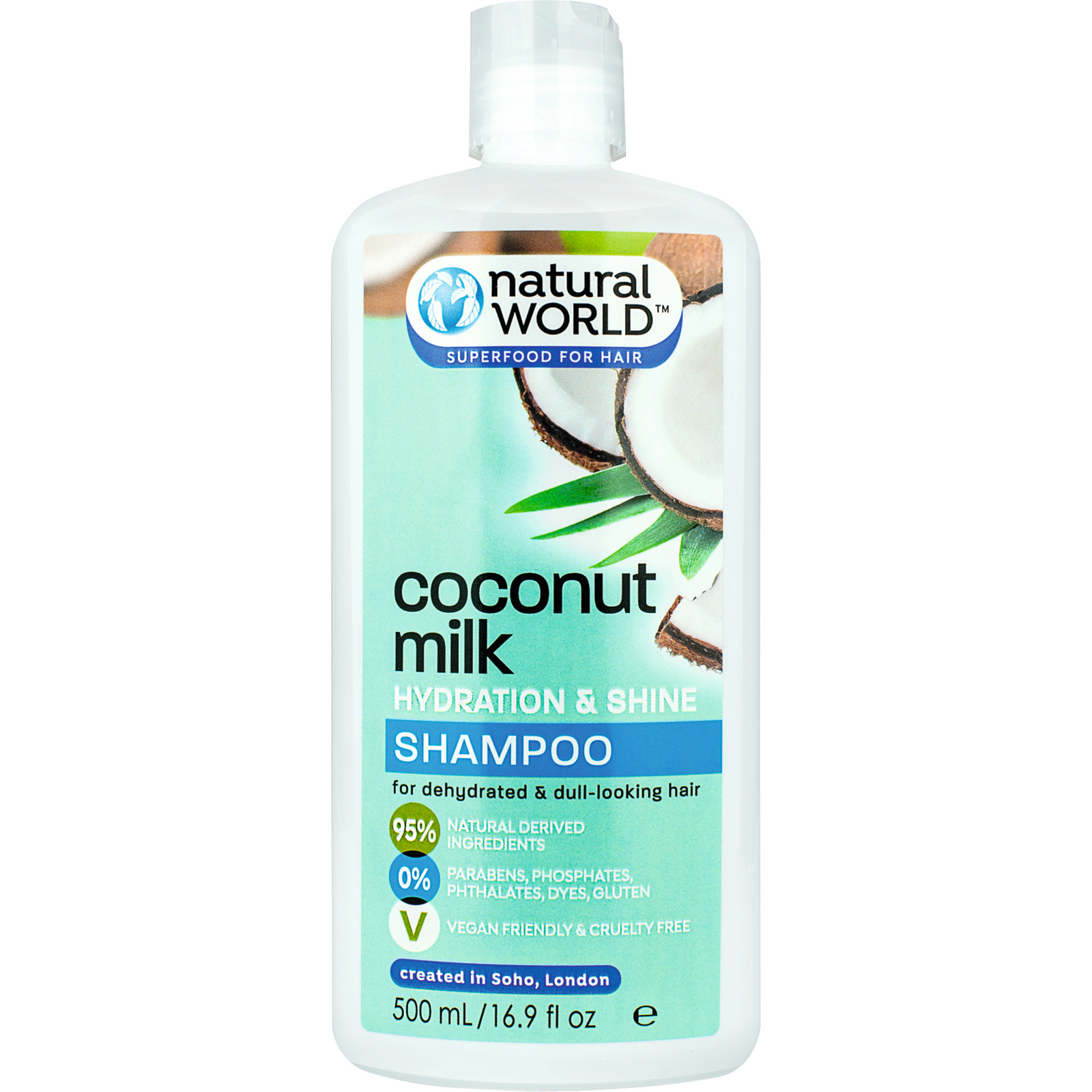 Natural World Shampoo Coconut Water 500 ml