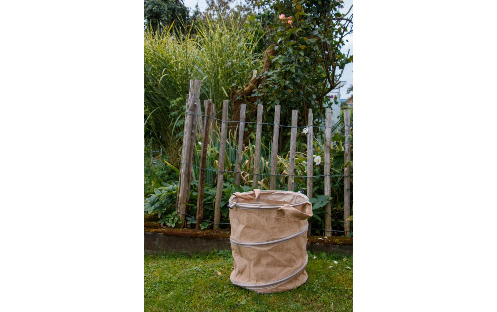 Allzweckbehälter Pop-up Jute 56 l, D40xH46 cmGartensack Bag