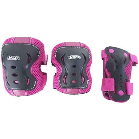 BEST Sporting Schützer Set für Mädchen, Farbe: pink / schwarz, Größe: M