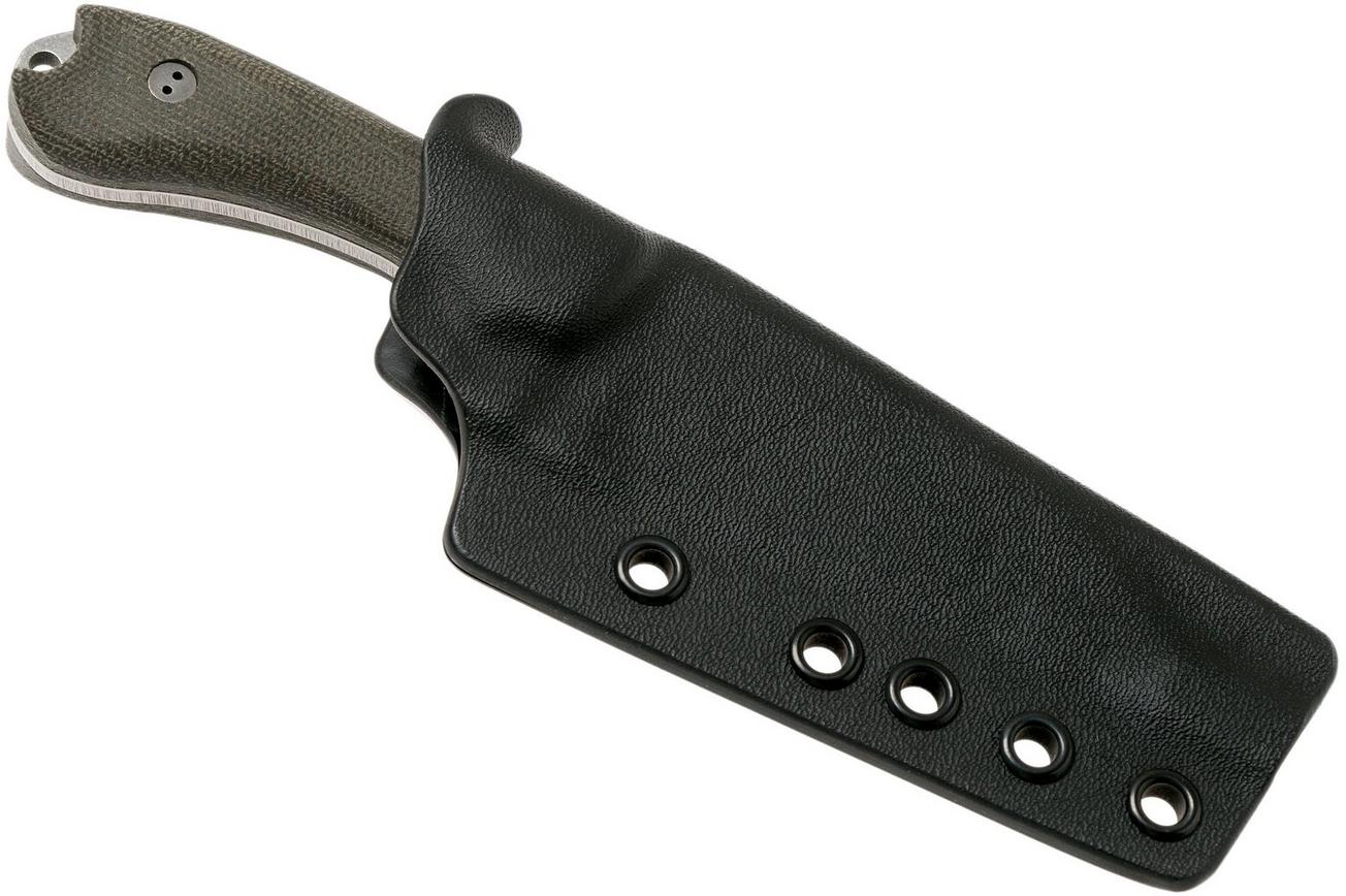 Bradford Guardian 3 Wharnie, 3D OD Green Micarta Guardian 3 M390, Sabre Stonewashed 3W-102