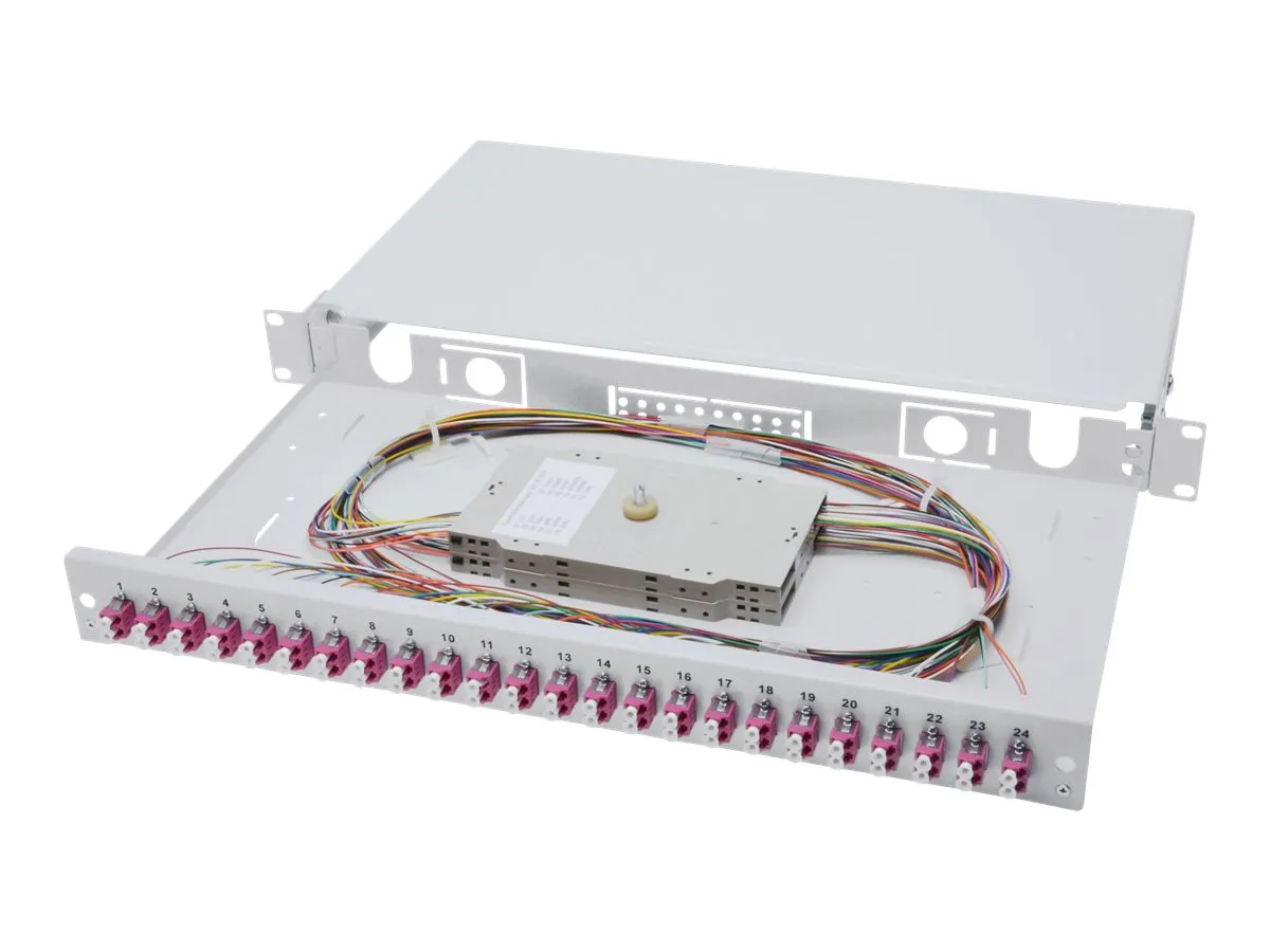 DIGITUS Professional DN-96332-4 - Fiber optisk splice boks - LC x 48 - 1U - 19
