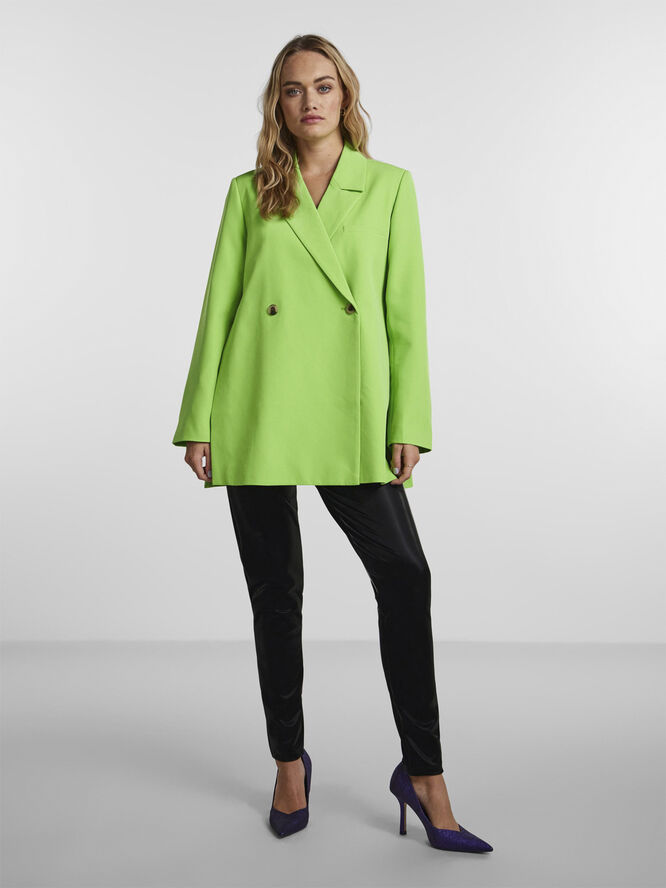 Pieces PCNOBBY LS OVERSIZED BLAZER D2D Green flash