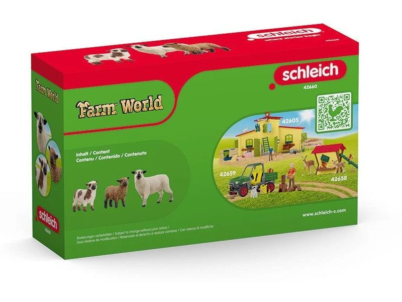 Schleich Spielfigurenset Farm World Schaffreunde Spielzeug-Tierfiguren