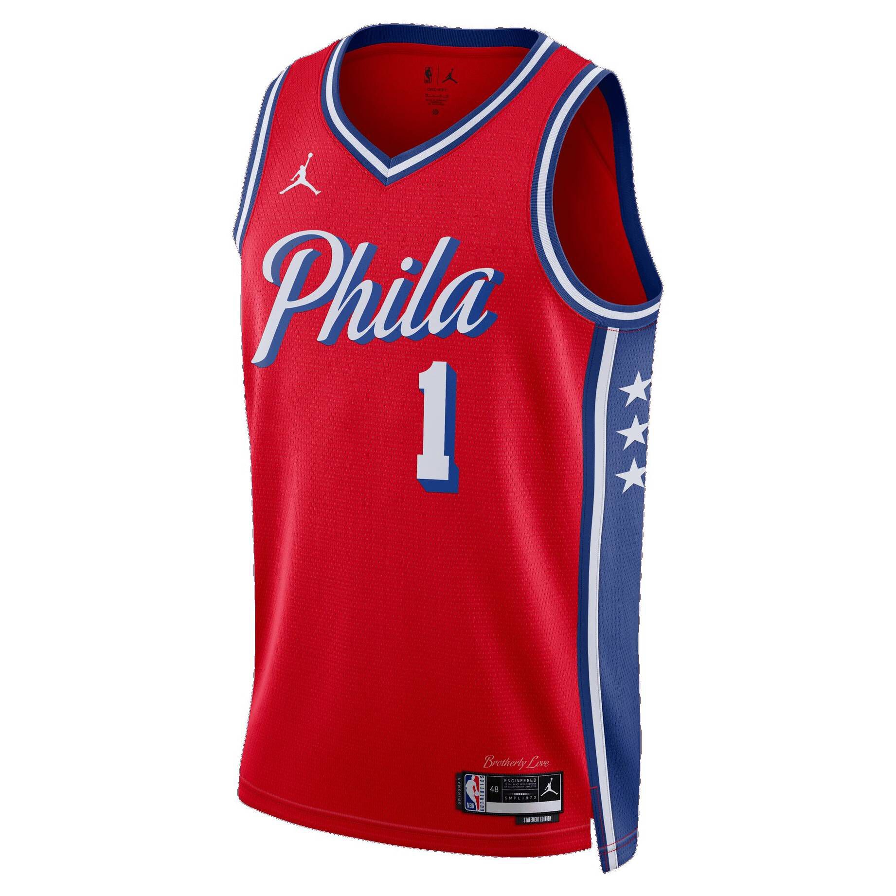 Nike| Herren Basketballtrikot NBA PHILADELPHIA 76ERS JAMES HARDEN SWINGMAN STATEMENT JERSEY