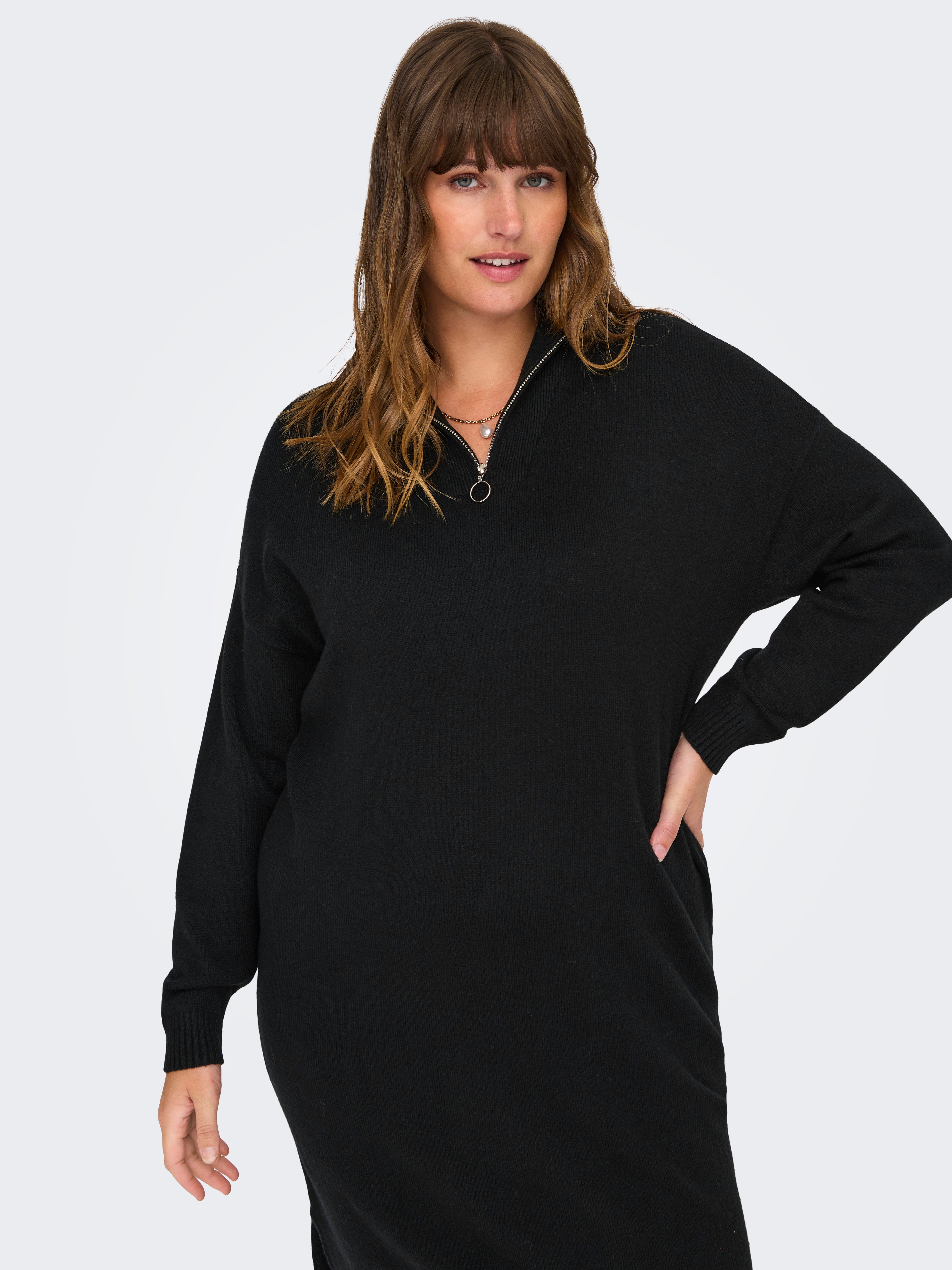 CARLESLY Midikleid Black