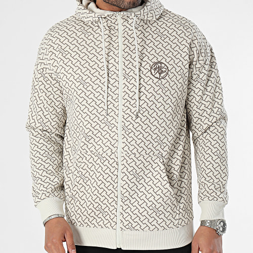 Sweat Zippé Capuche 2433202 Beige