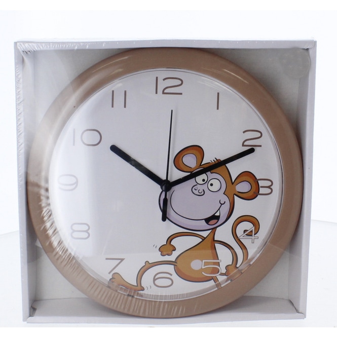 Kinderwanduhr Affe - ca. 20 x 3 cm