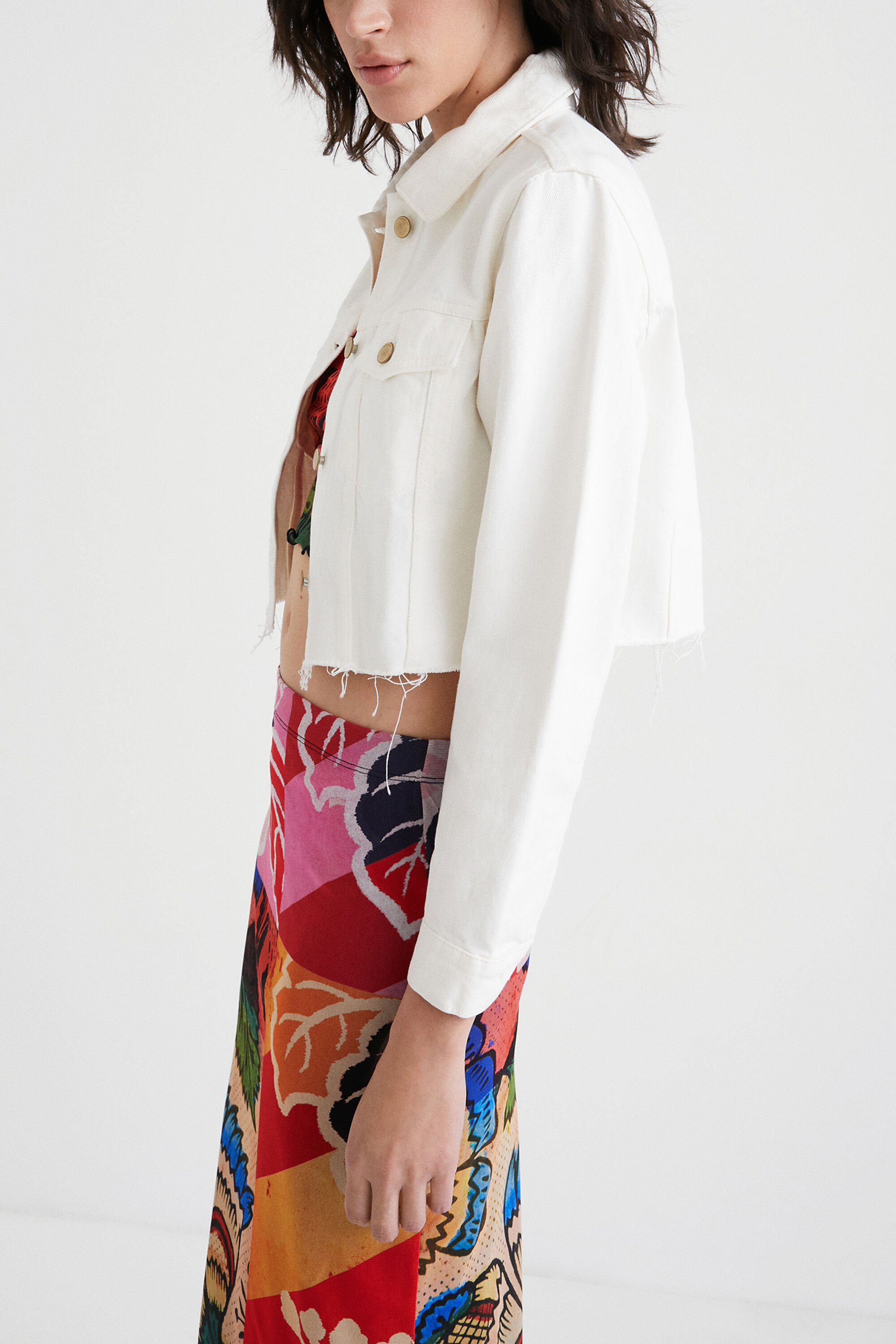 Veste en jean courte