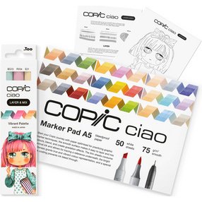 Marqueur ciao 'LAYER & MIX Manga Starter Set', Vibrant