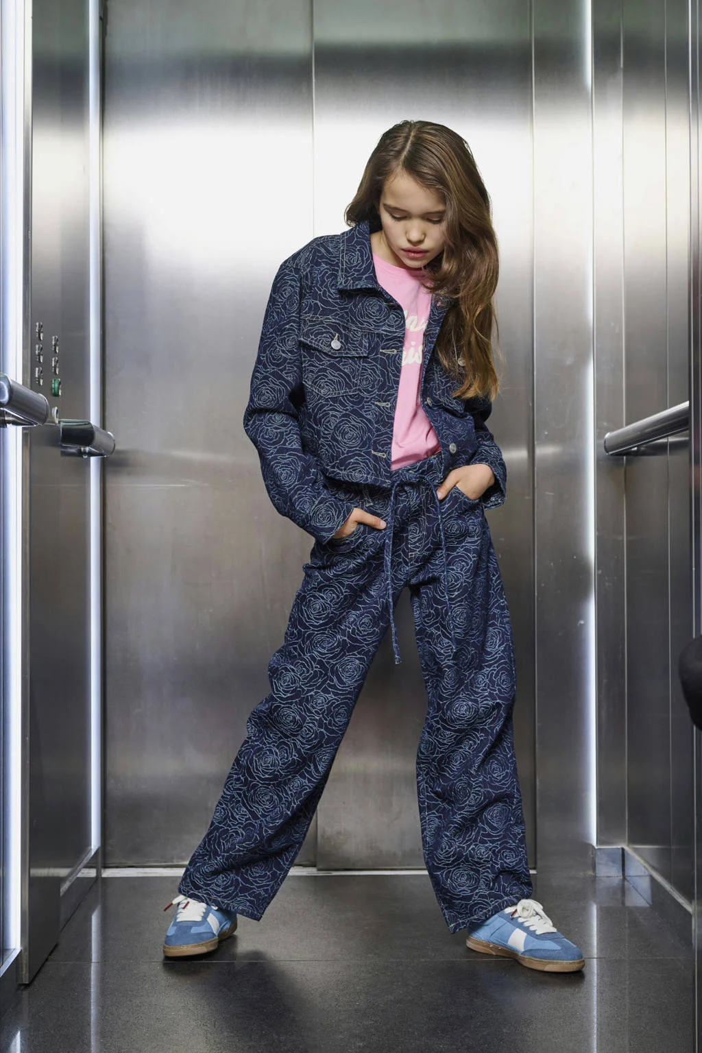 KIDS ONLY GIRL straight leg jeans dark blue denim