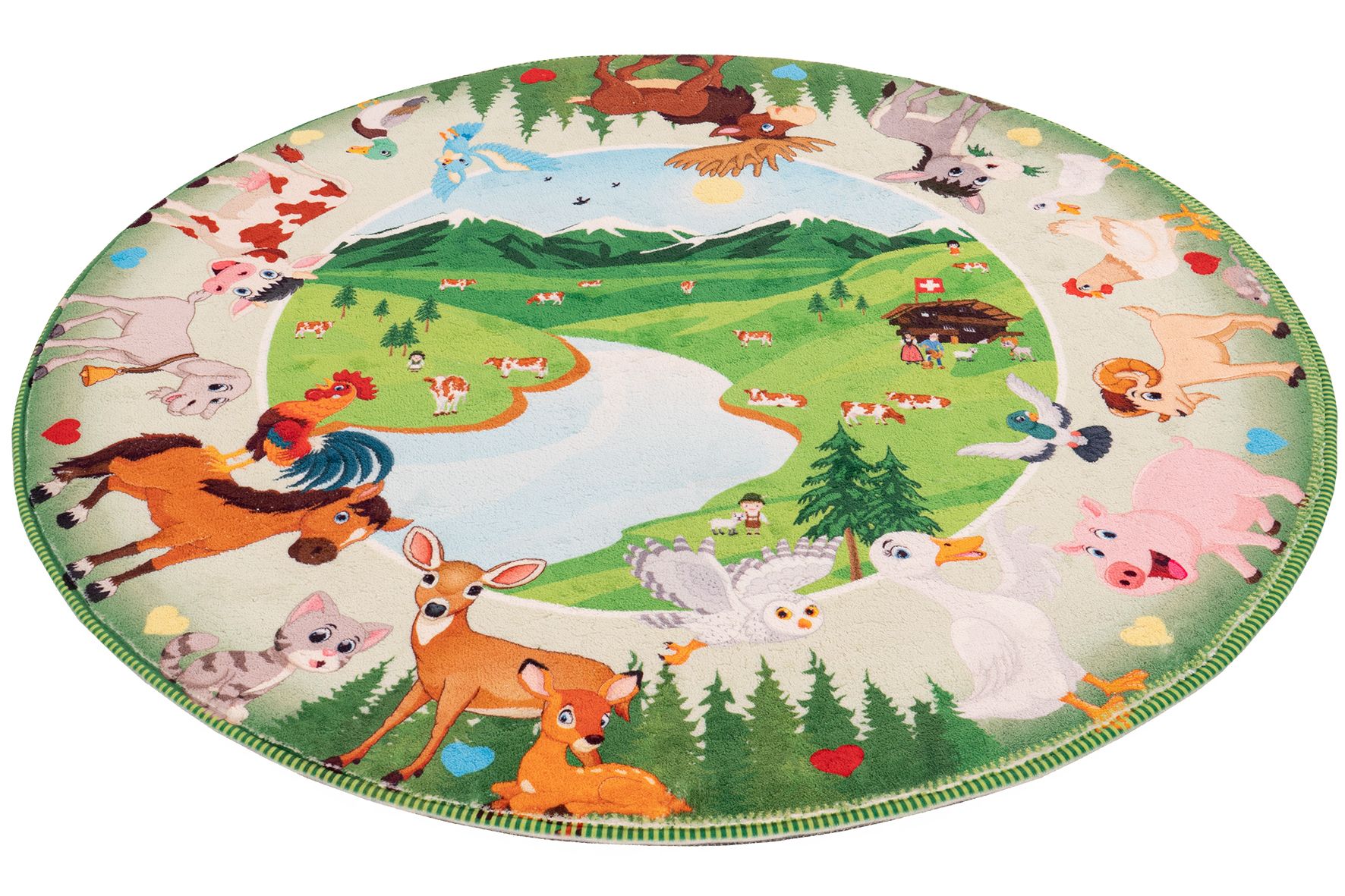 Kinderteppich MY JUNO 80 cm rund