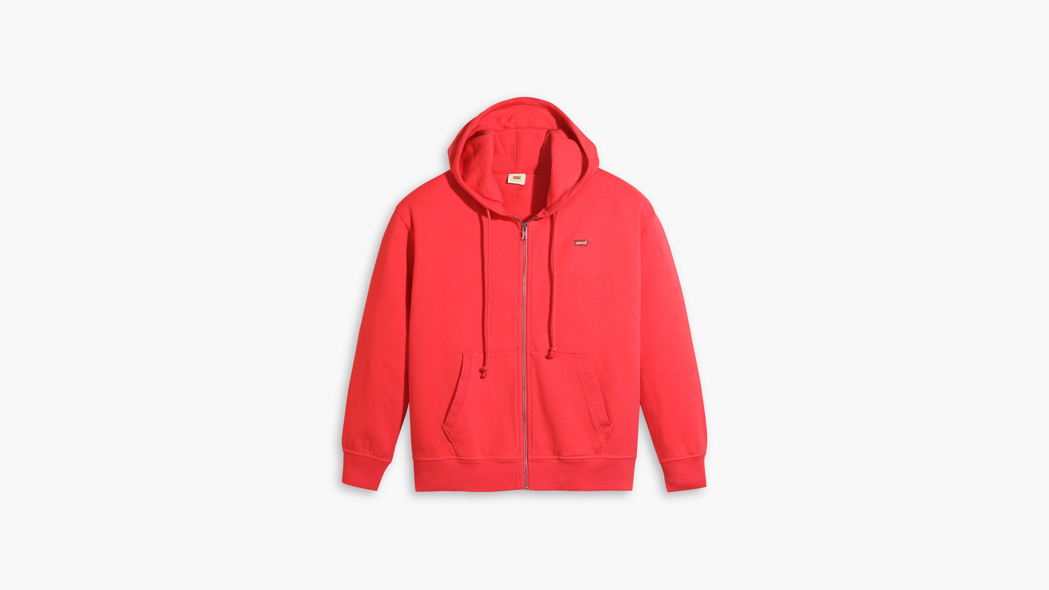 Sweat à capuche zippé Standard - Coral Red - Rouge