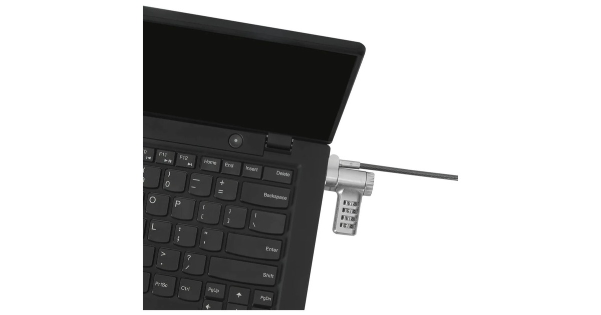 TargusDEFCON Ultimate Universal Serialised Combination Cable Lock with Slimline Adaptable Lock Head diefstalbeveiliging