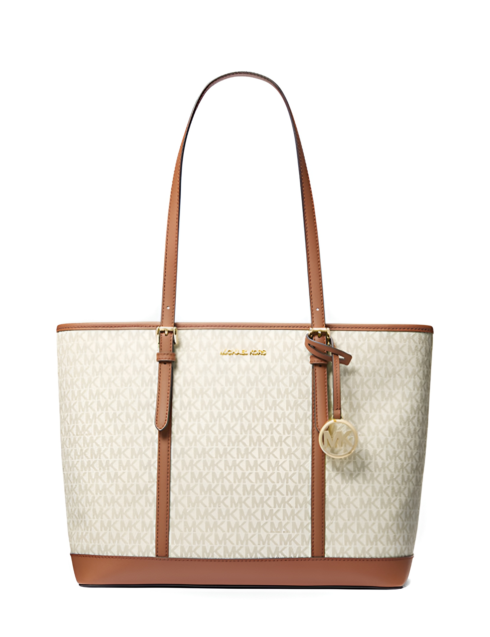 Jet Set Travel Large Vanilla Tote Bag