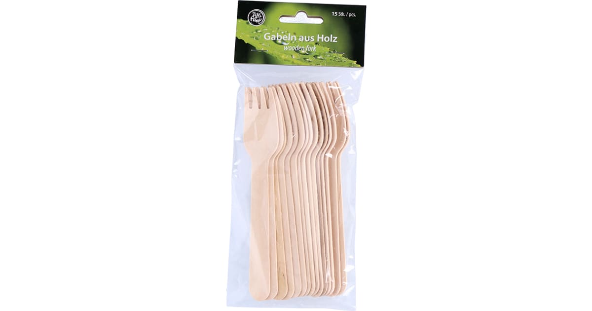 Gabeln aus Holz 16 cm