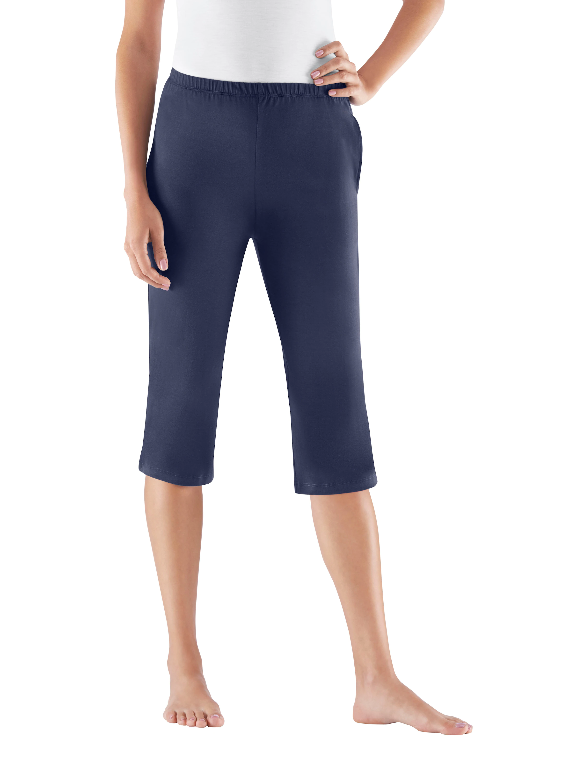 feel good Capri-Hosen in beere + marine