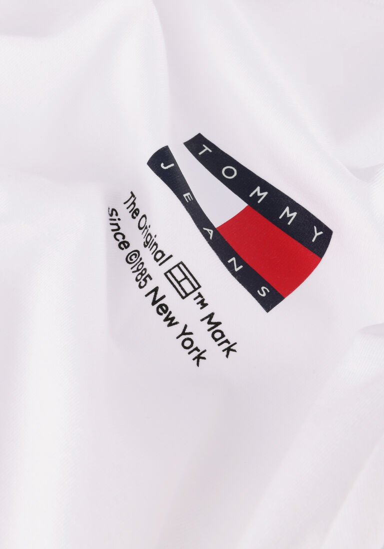 TOMMY JEANS witte tommy jeans t-shirt tjw bxy graphic flag tee