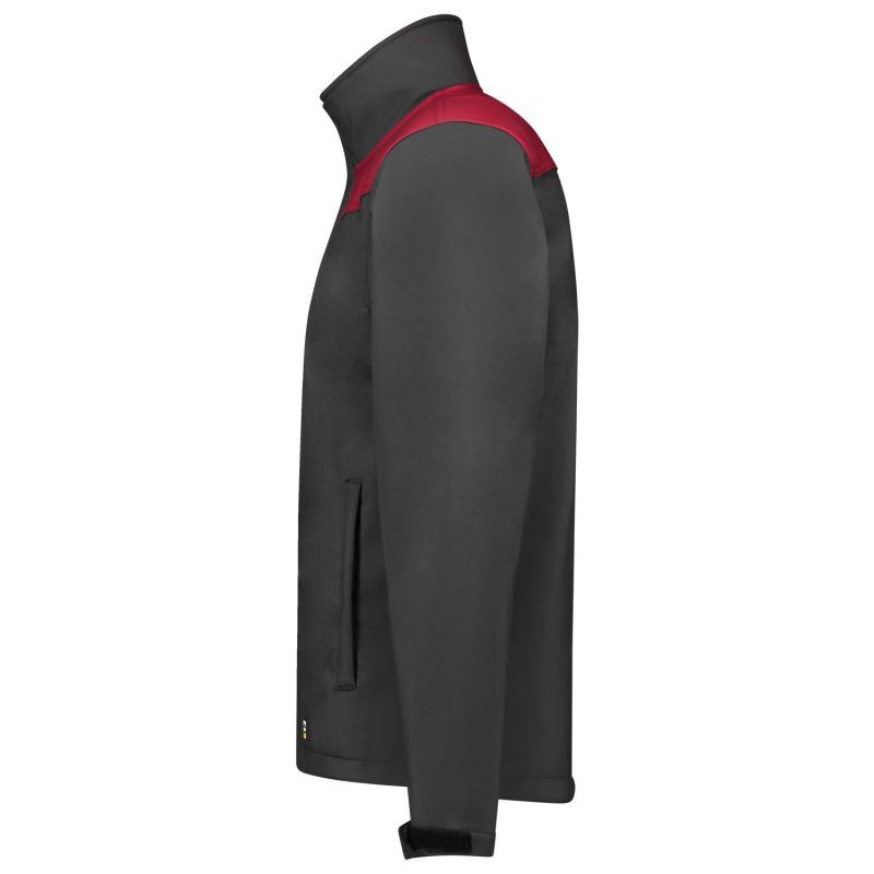 Tricorp Bicolor 402021 - Softshell jas - Donkergrijs Rood - 3XL