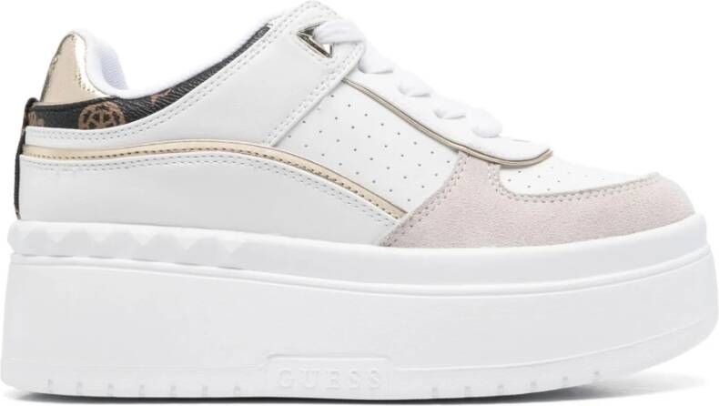Guess Lage Schoenen Lente Zomer Collectie Vrouwen White Dames
