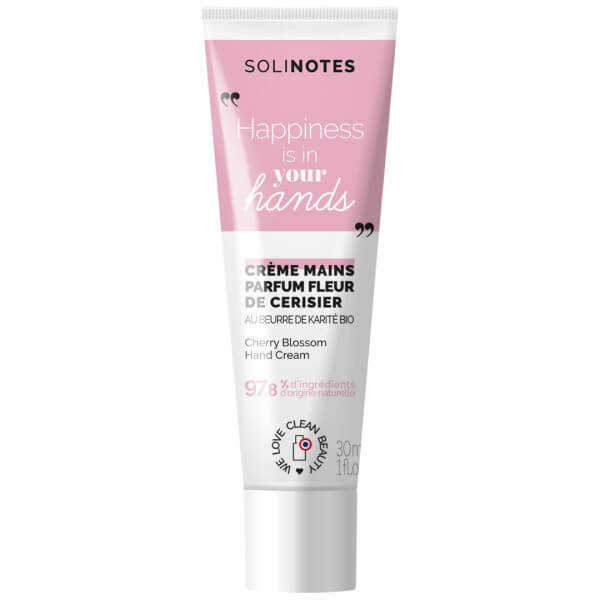Crème mains Fleur de cerisier purifiant Solinotes 30ml