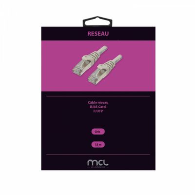 MCL - cordon rj45 f/utp cat6e blinde droit - 15m