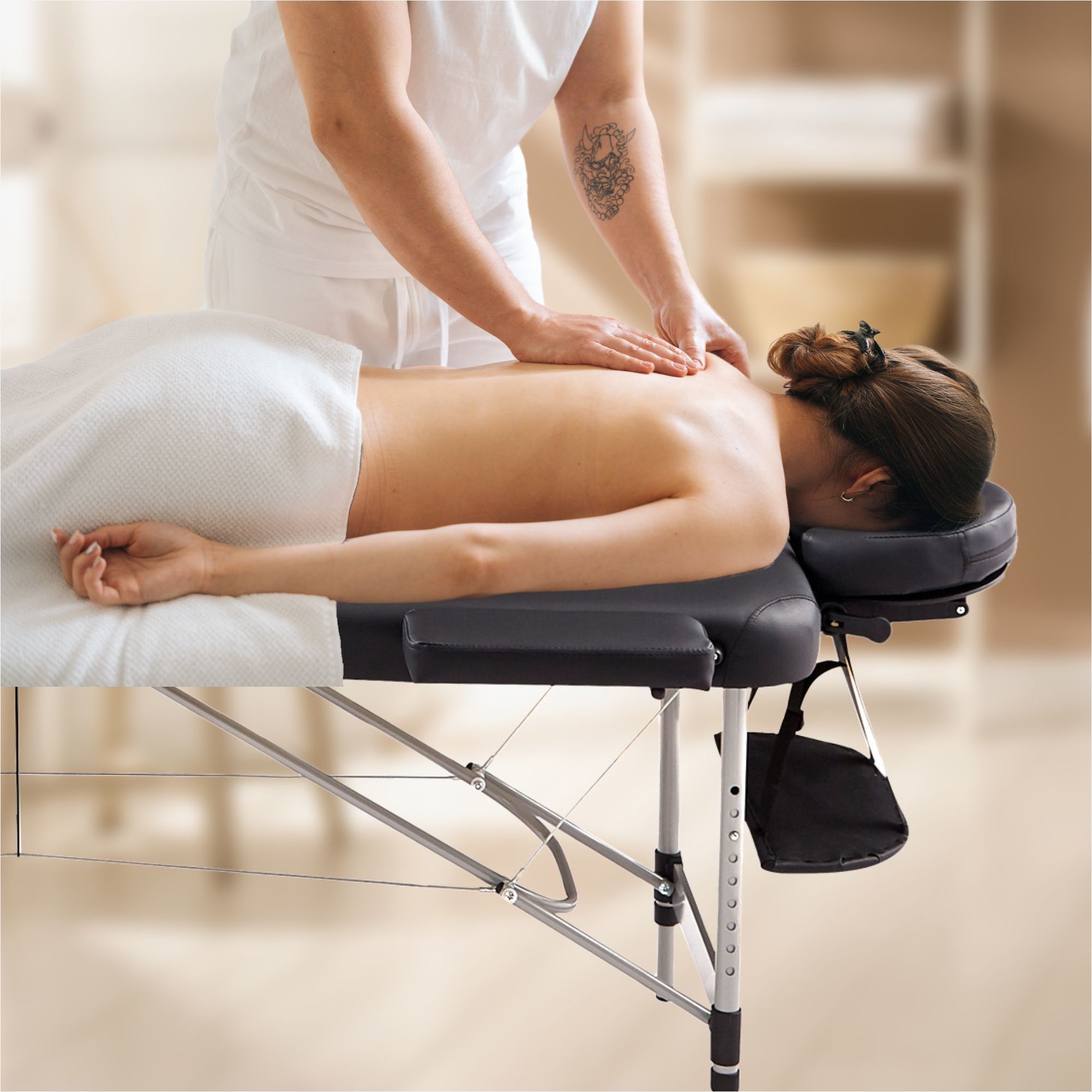 Massageliege 3 Zonen