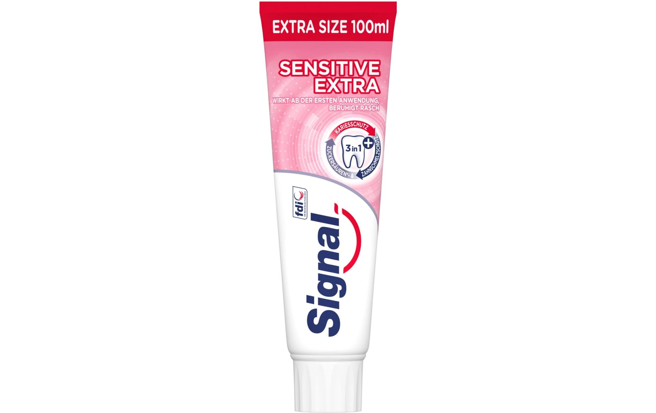 Zahnpasta Sensitive Extra 100 mlZahncreme schützt vor Karies