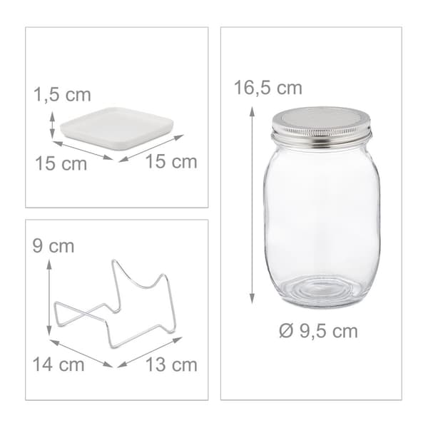 Sprayglass med ramme og skål