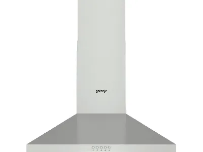 Gorenje Essential WHC629E4X - Hætte - skorsten - bredde: 60 cm - dybde: 45 cm - udtrækning og recirkulation (-) - rustfrit stål