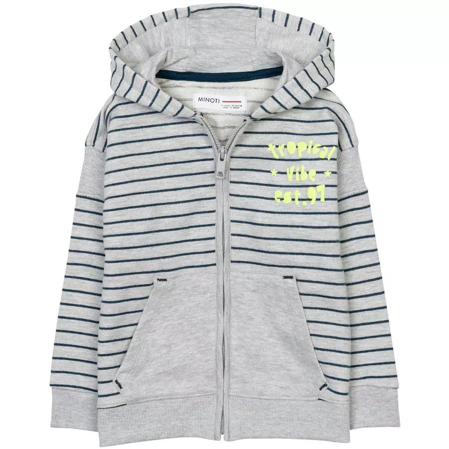 MINOTI Sweatjacke GrauDunkelblau