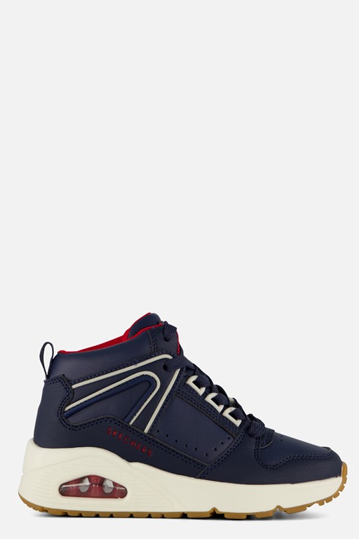 Skechers Uno Veterboots blauw Synthetisch