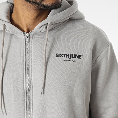 Sweat Zippé Capuche M23375PSW Gris
