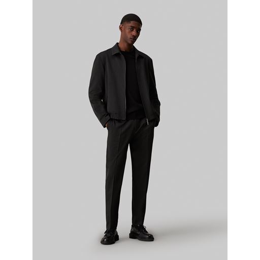 Calvin Klein Slim Tapered Flannel Habitbukser, Asphalt, XL