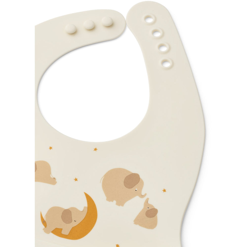 Køb LIEWOOD Elephant / Creme De La Creme Ember Printed Hagesmæk 2-Pak