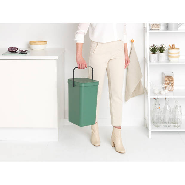Brabantia Sort & Go afvalemmer 16 liter - Fir Green